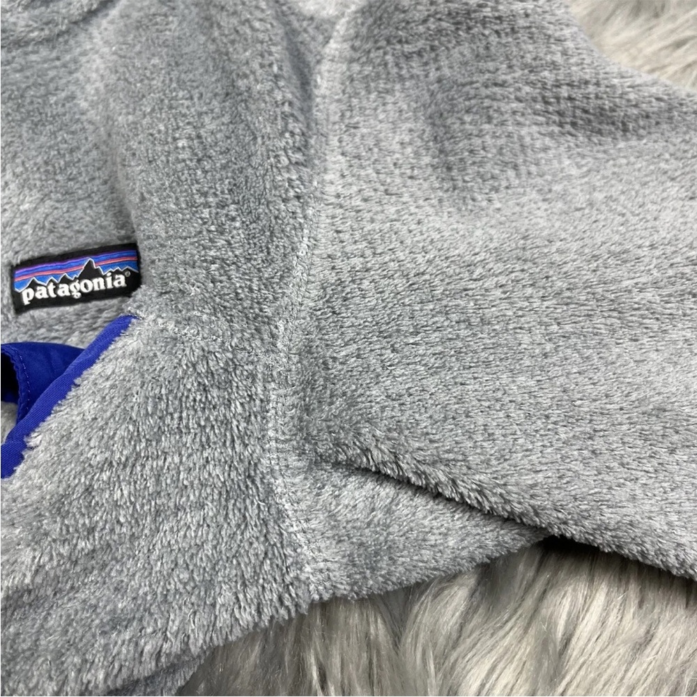 Patagonia Full Zip Retool Jacket Fleece Gray Blue Size Medium - Picture 14 of 15